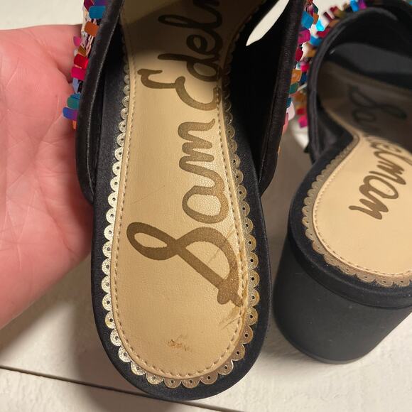 Sam Edelman Stanley Sandals in Piñata Sequin Women’s Size 5 - Picture 4 of 11